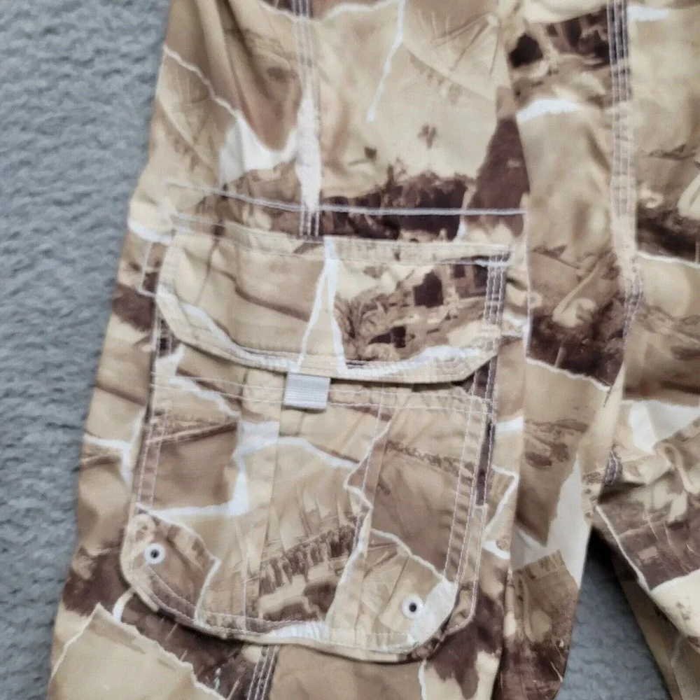 Reel Legends Shorts Mens XL Yellow Brown Swim Trunks Palm Fishing Outdoor Casual